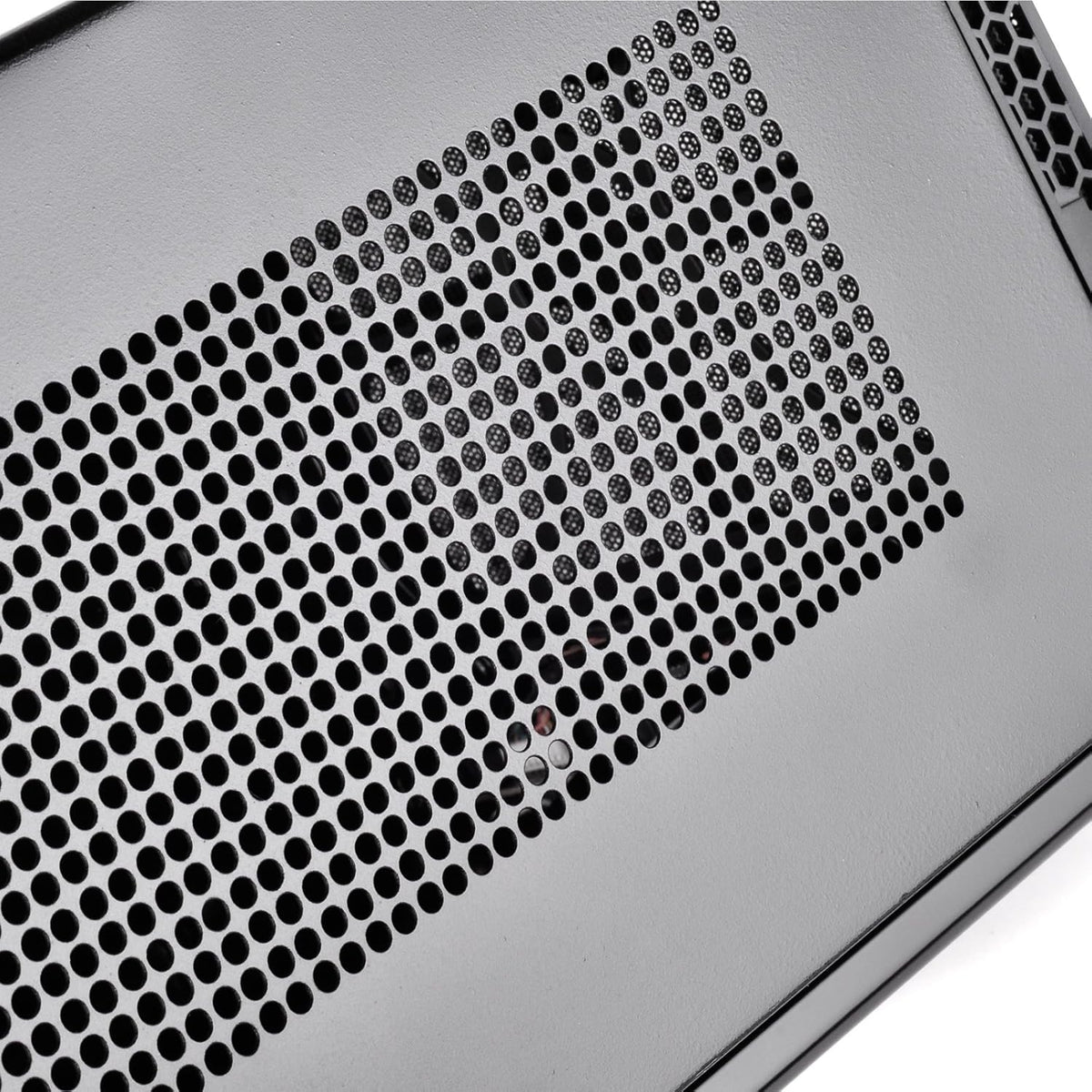 Black Ultra Compact Mini-ITX Computer Case with Mesh Front Panel L7522