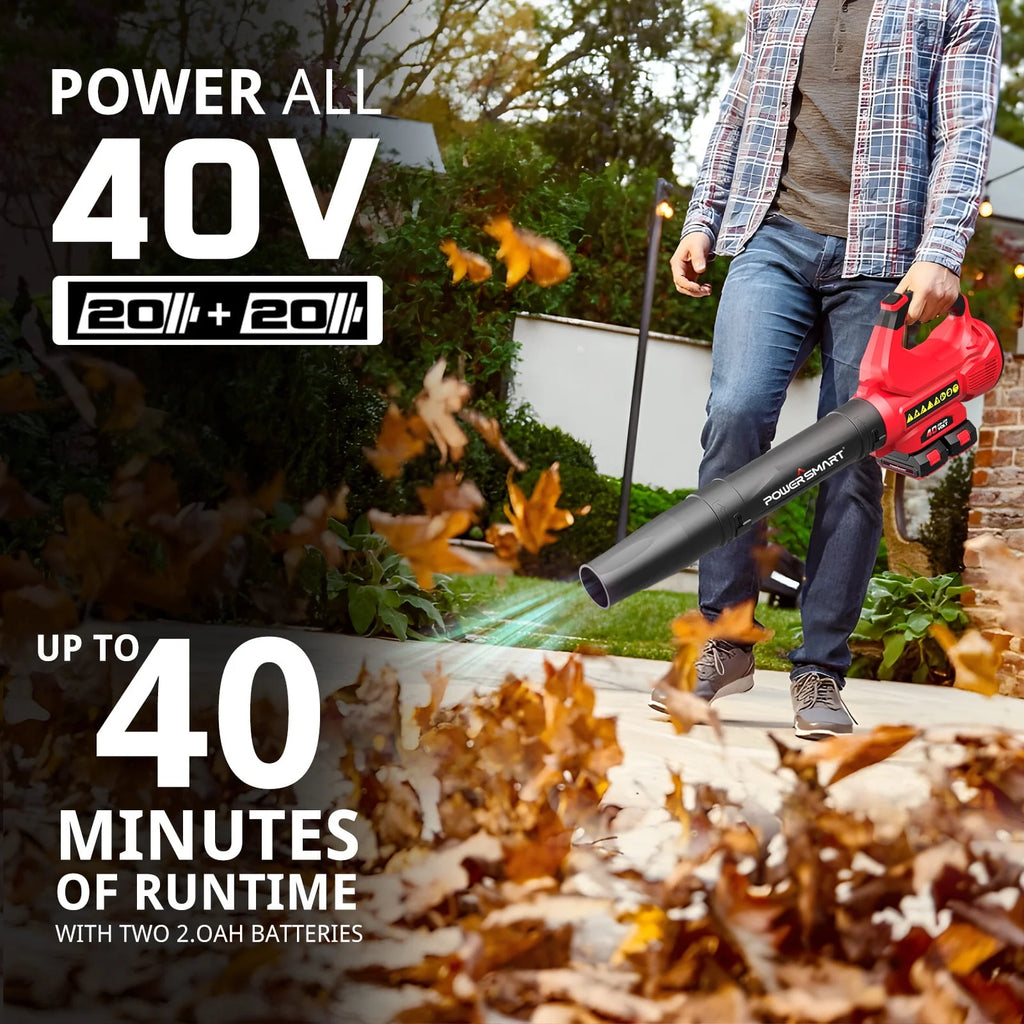 40V 450CFM 130MPH Cordless Leaf Blower B552