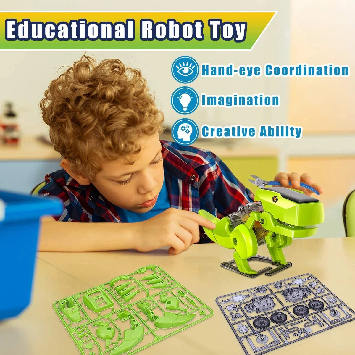 Solar Robot Kit 3-in-1 STEM Projects Robot Kit W19637