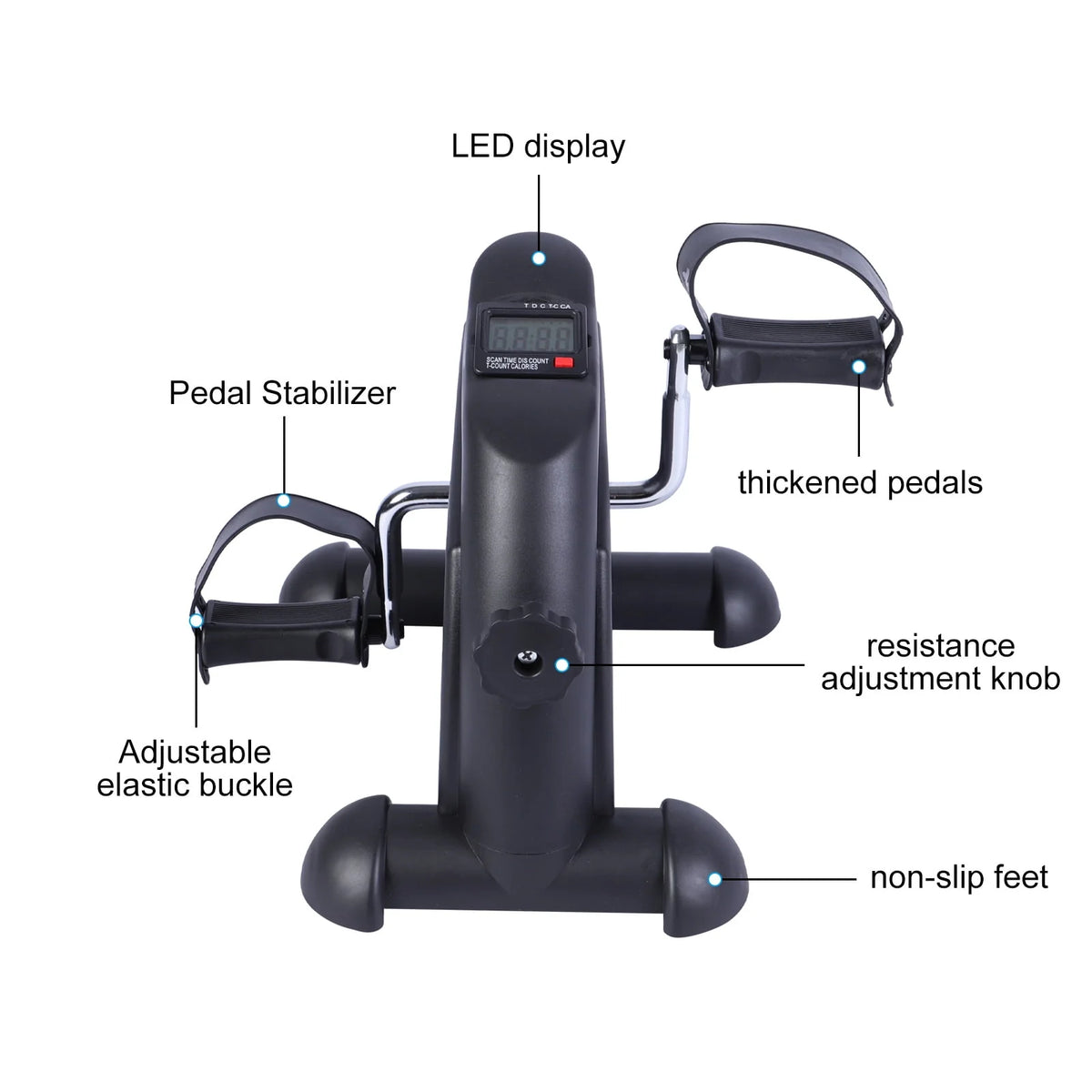 Mini Multi-Functional Stepper Exercise Bike with LCD Screen G9350