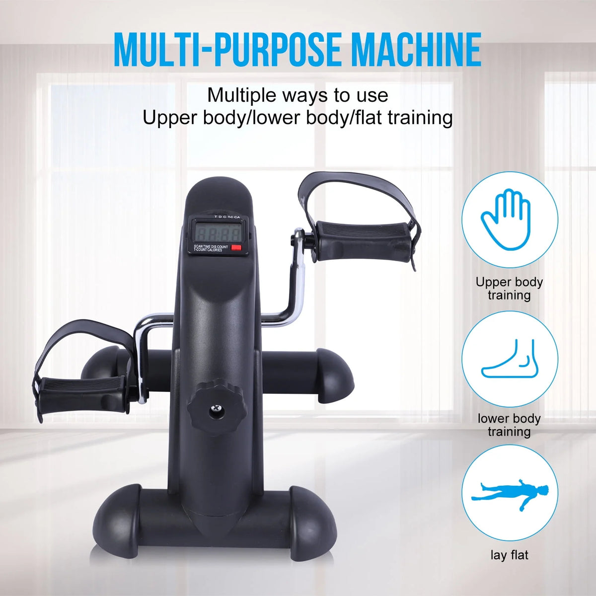 Mini Multi-Functional Stepper Exercise Bike with LCD Screen G9350