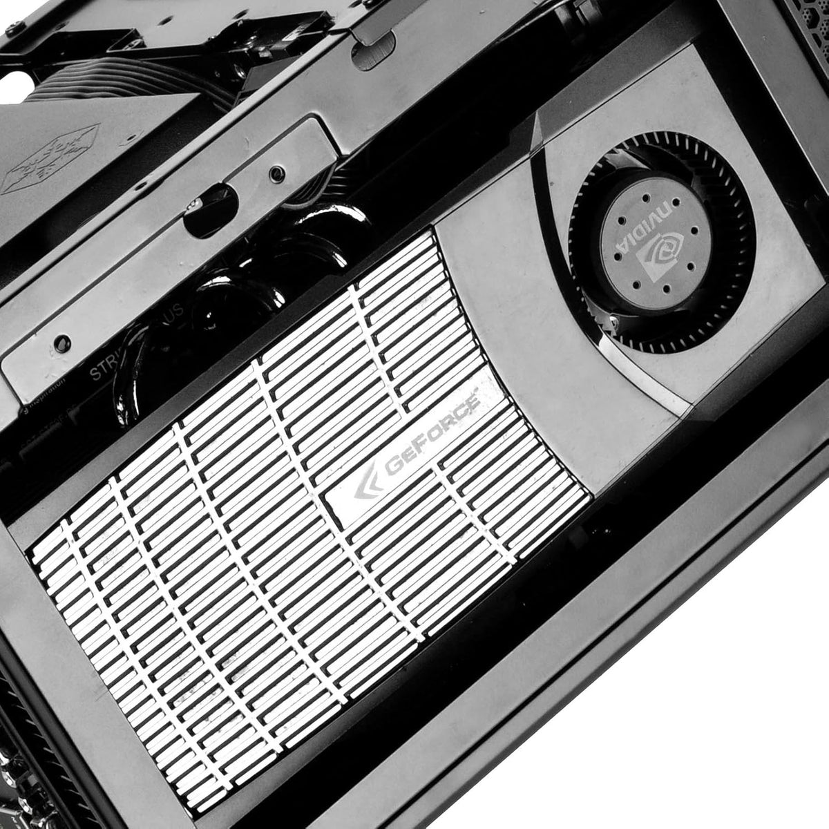 Black Ultra Compact Mini-ITX Computer Case with Mesh Front Panel L7522