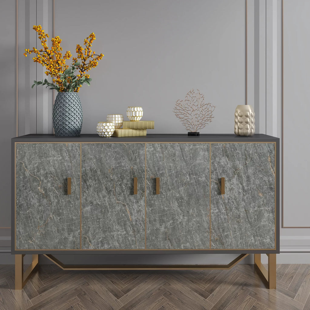 24"x354" Grey Marble Peel and Stick Wallpaper V31600