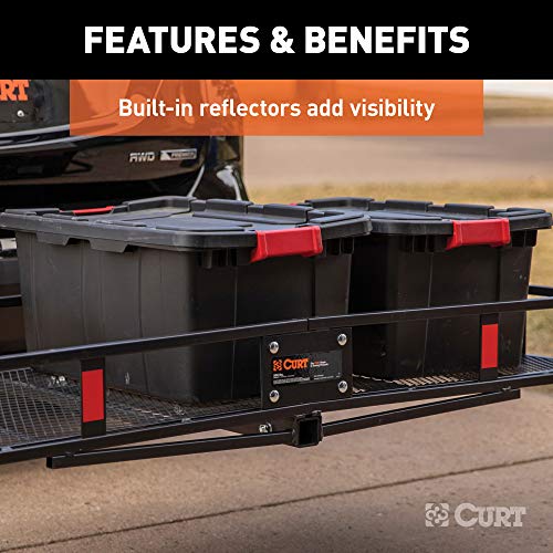60 x 24-Inch Black Steel Cargo Carrier I7528