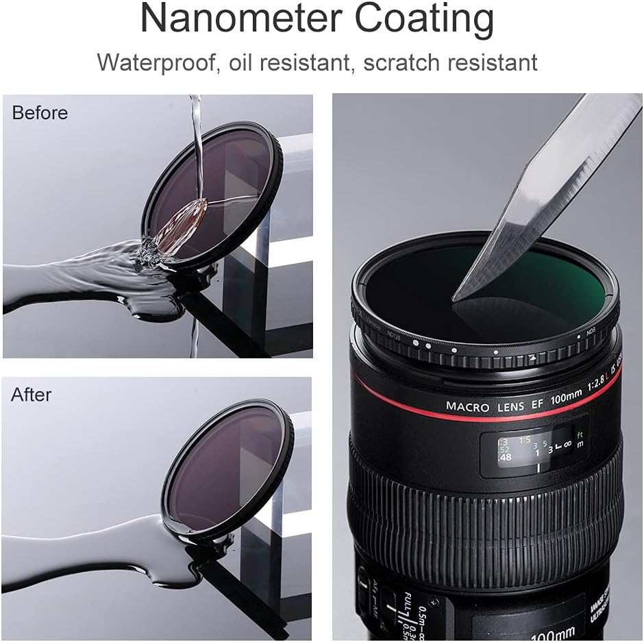 55mm Variable ND Filter ND8-ND128 3-7 Stop H581
