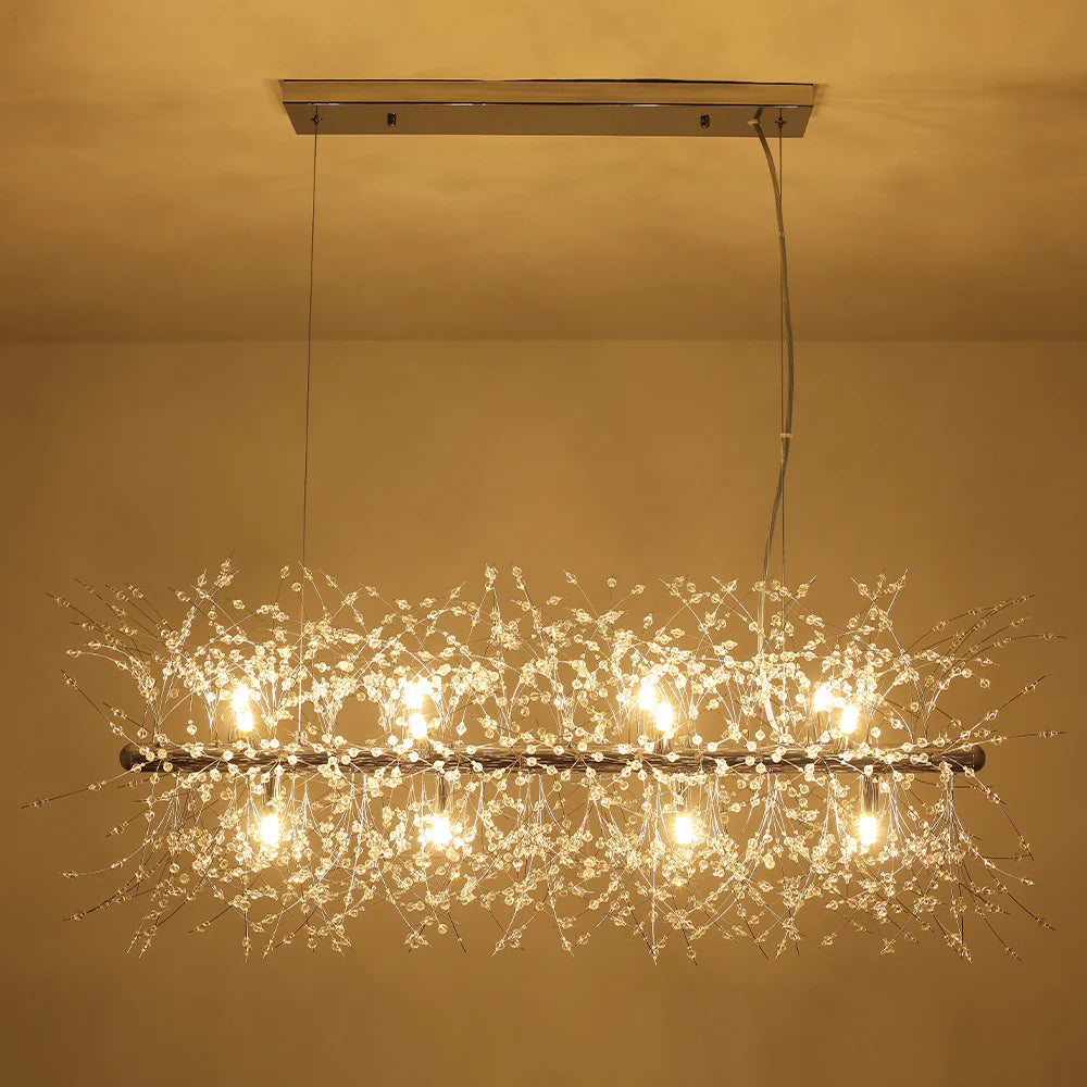 12-Light Dimmable Contemporary Sputnik Chandelier O8860