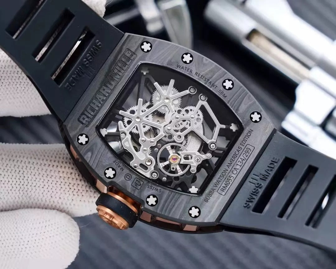 Black Rubber Strap Watch V836259