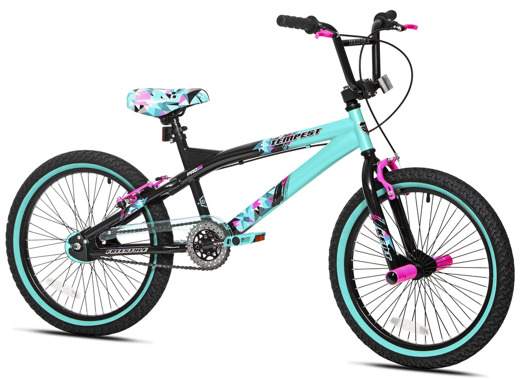 20 Girl's Black Aqua Bicycles E701560