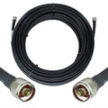 Heavy Duty Ultra Low Loss 50ohm Coaxial Cable 100ft Black N Male to N Male K34645