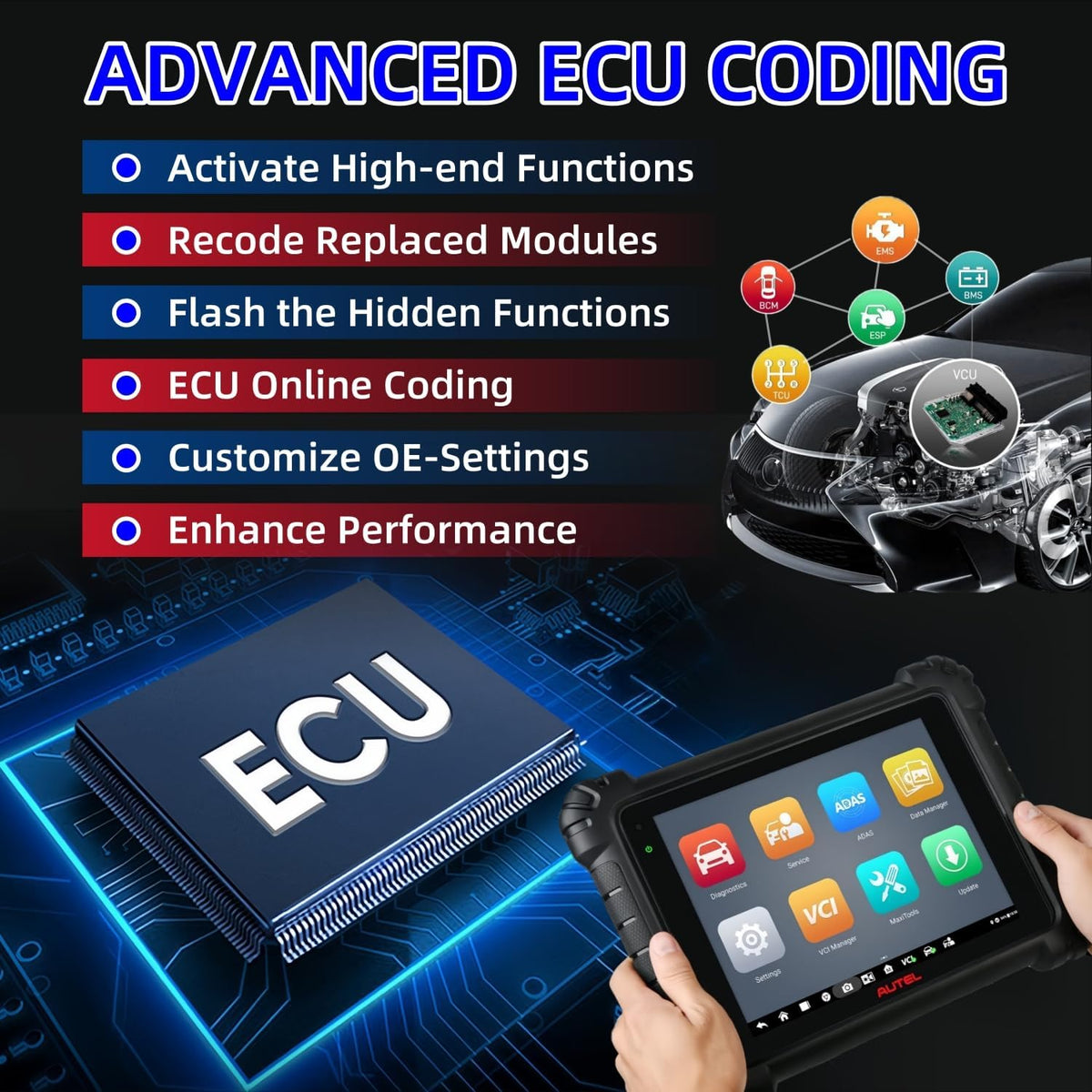 All System Diagnostic Scanner with TPMS Programming B580