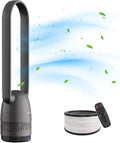 Black Tower Fan and Air Purifier with H12 HEPA Filter Q19515