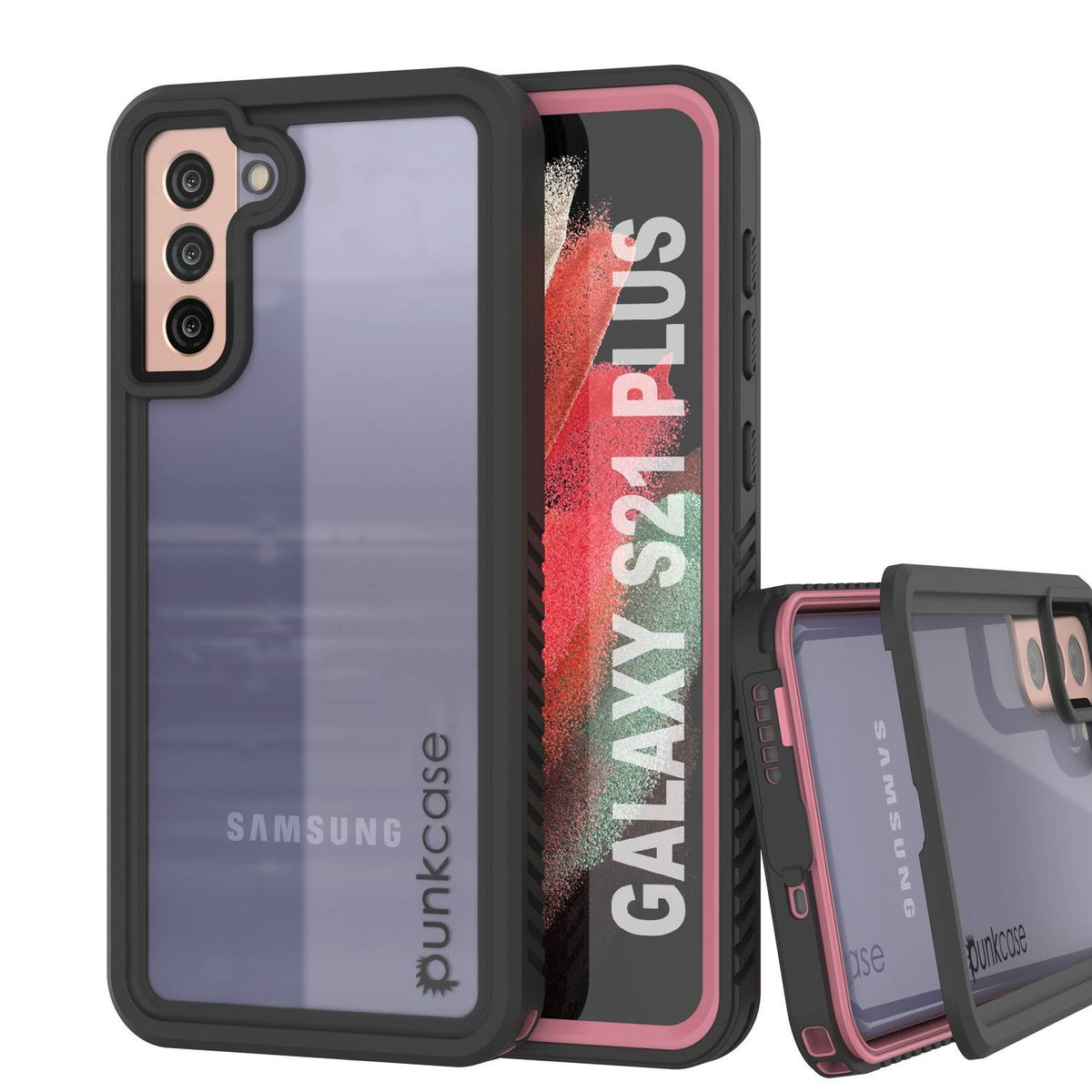 Galaxy S21+ Plus Water Shock Snowproof Slim Screen Protector Case Pink N284