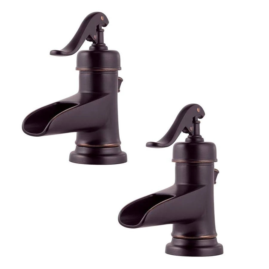 1-Handle 4-in Centerset Bathroom Sink Faucet with Drain J64095