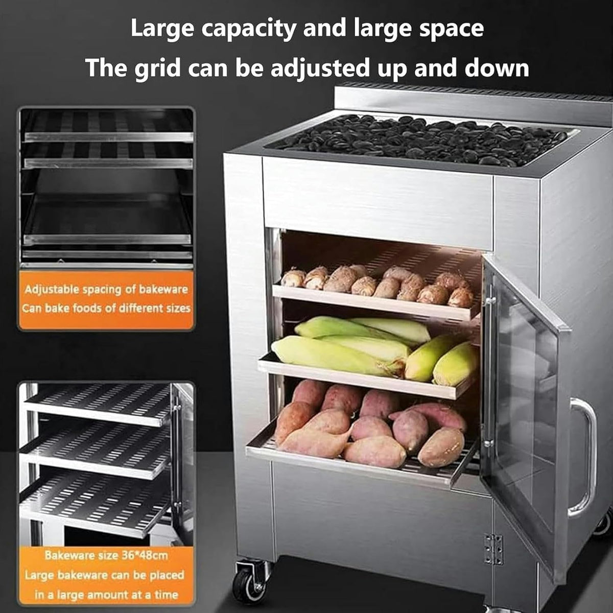 100-Liter Stainless Steel Pizza Oven C879590