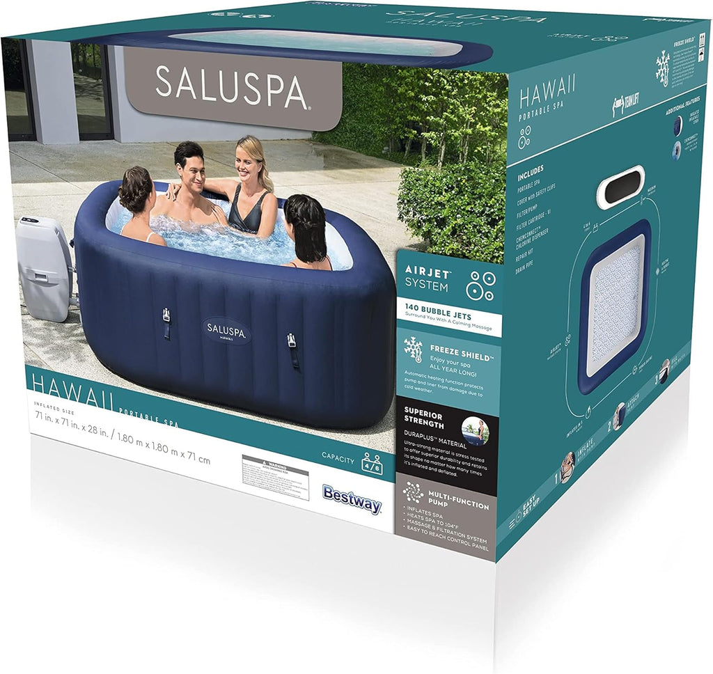 6 Person Inflatable Hot Tub Spa with Air Jets Z90462