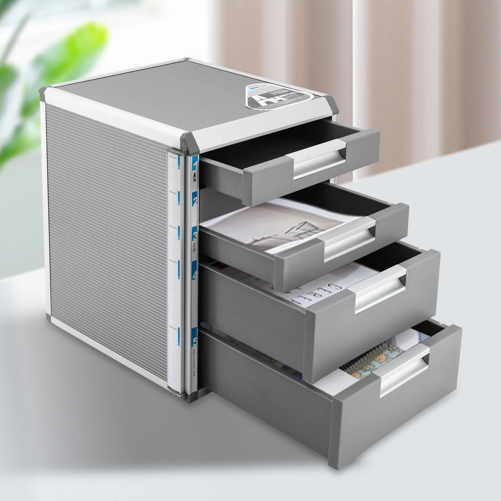5 Drawer Aluminum Desktop Drawer Organizer X7712