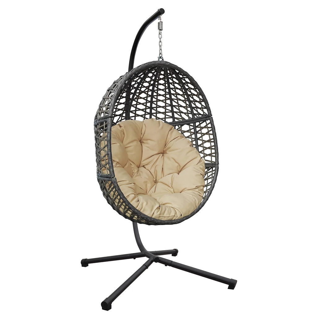 Rattan Egg Swing Chair with Stand Q8305