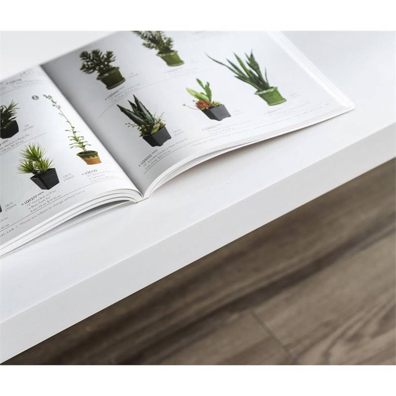 White Storage Console Table A536224