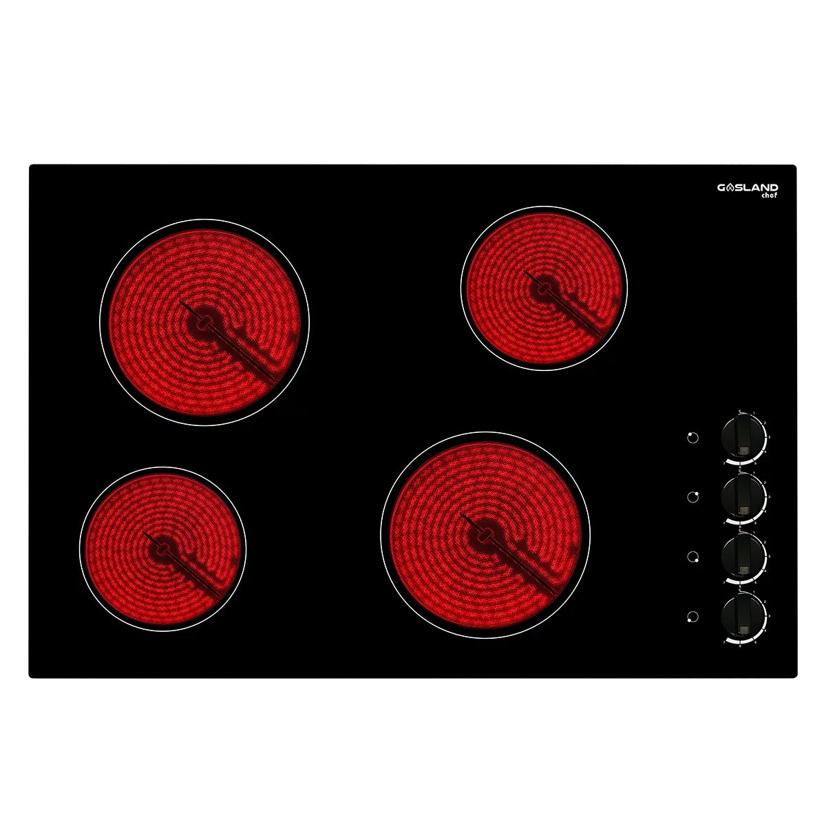 Built-in Electric Stove, 30 Vitro Ceramic Surface Radiant Electric Cooktop, 4 Burners O583429