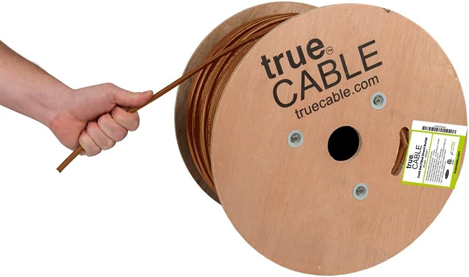 1000ft White CMX Cat6 Direct Burial Bulk Ethernet Cable D33944