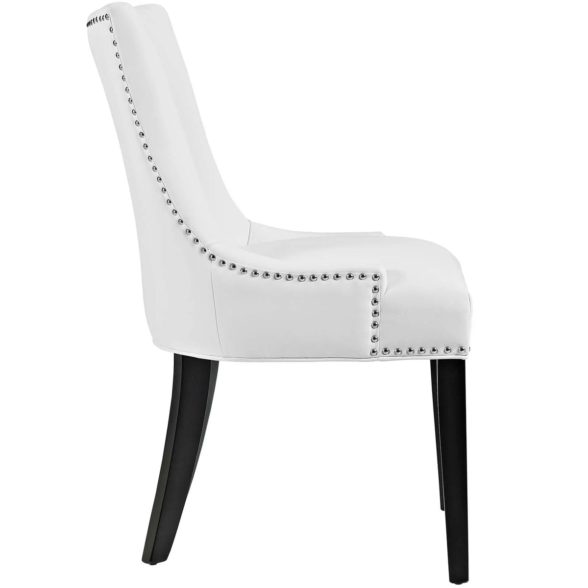 White Faux Leather Dining Chair C1023