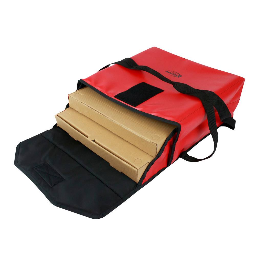 Red Insulated Vinyl Pizza Carrier F546854