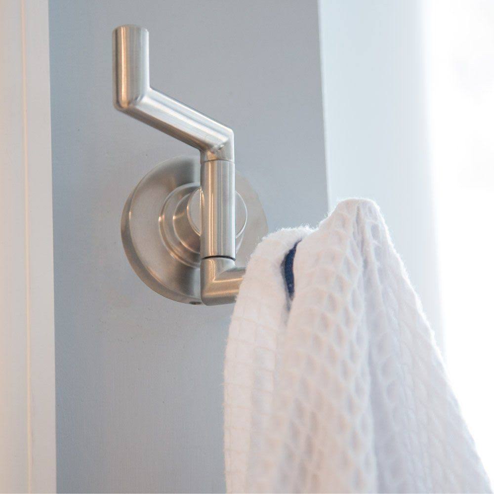 Brushed Nickel Double Robe Hook E995170