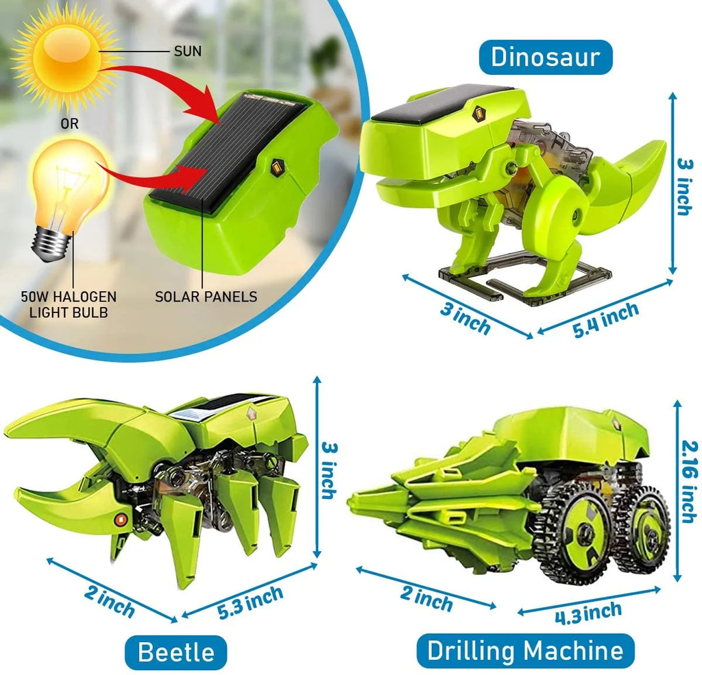 Solar Robot Kit 3-in-1 STEM Projects Robot Kit W19637