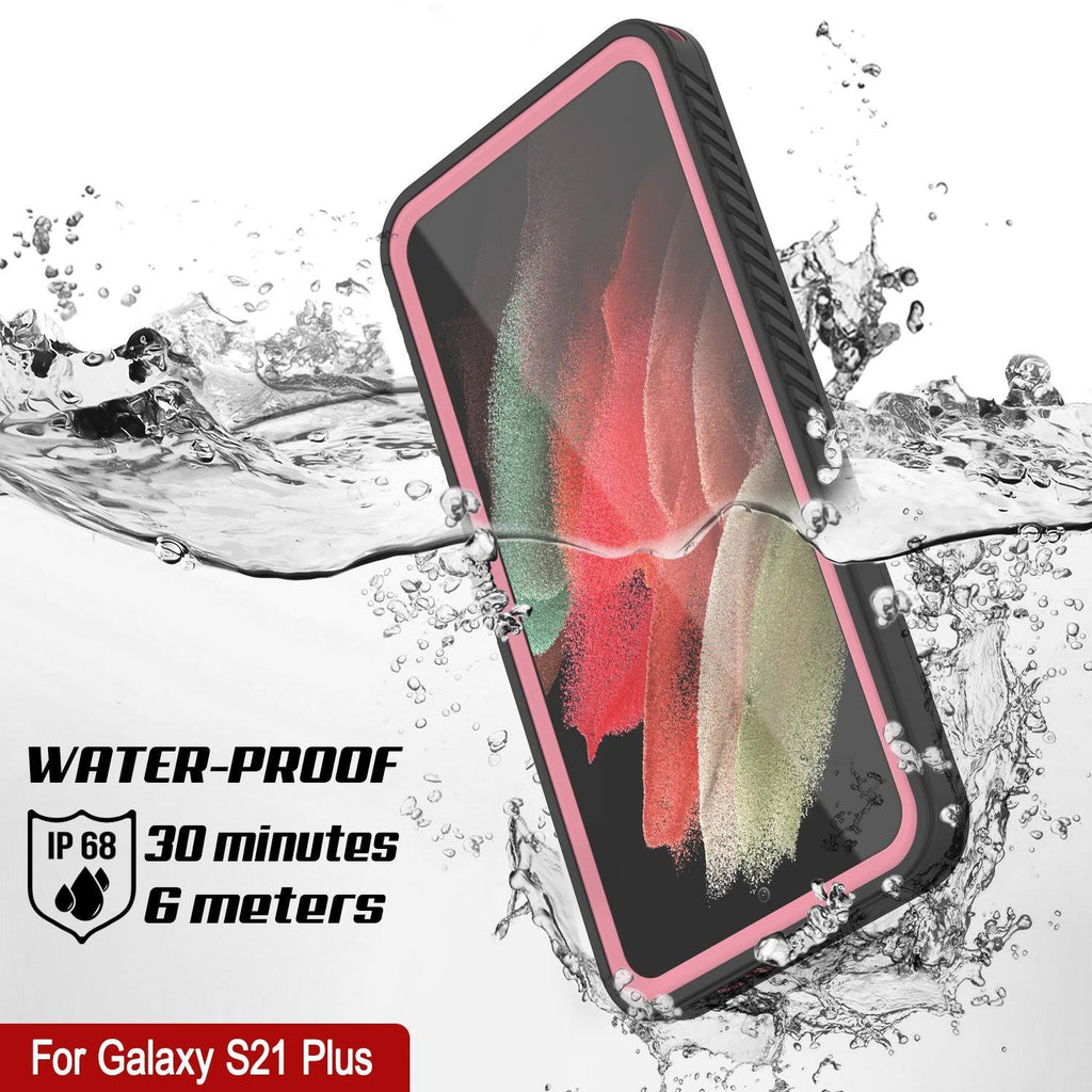 Galaxy S21+ Plus Water Shock Snowproof Slim Screen Protector Case Pink N284