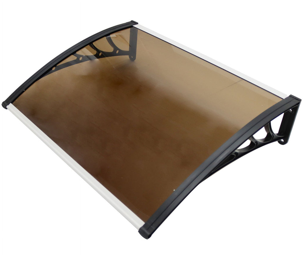 30"*40" Polycarbonate Awning Dark Brown I852