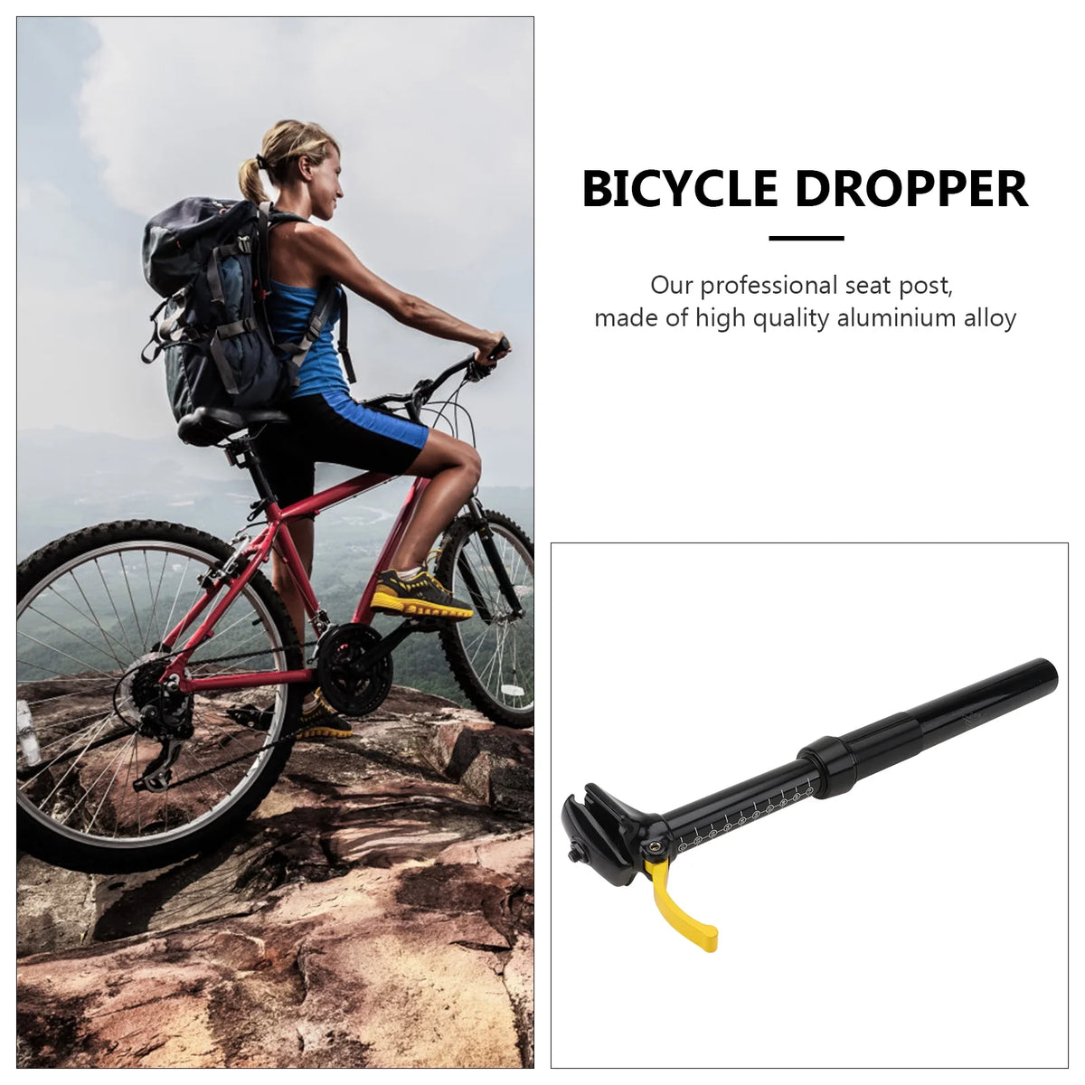 Bike Seatpost Suspension Aluminum Cycling Post L691428