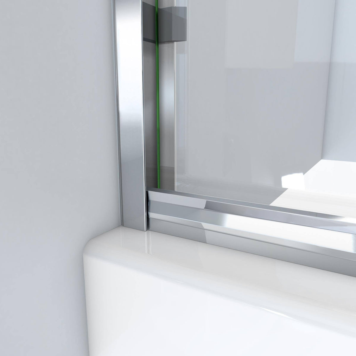 52-in to 56-in Frameless Oil-Rubbed Bronze Sliding Shower Door E604949