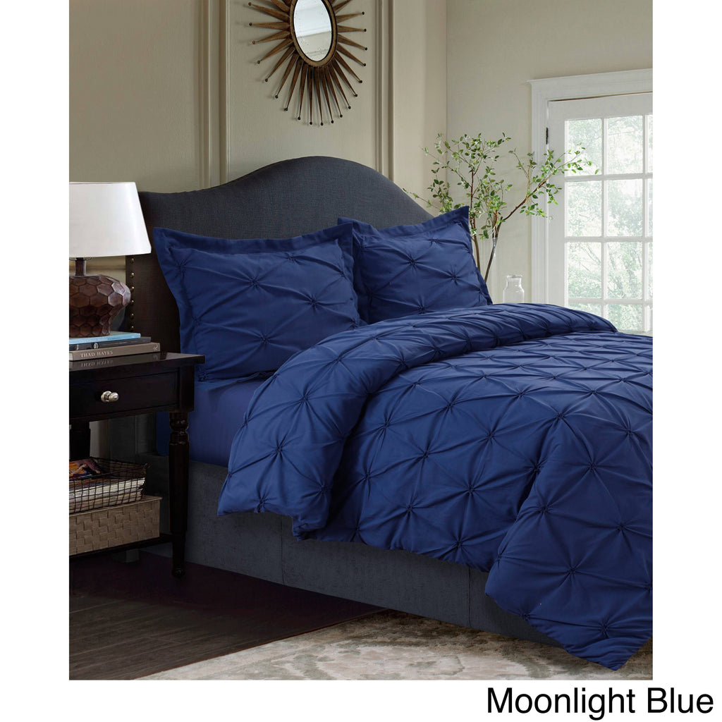 King White Microfiber Oversized Duvet Cover Set K253347