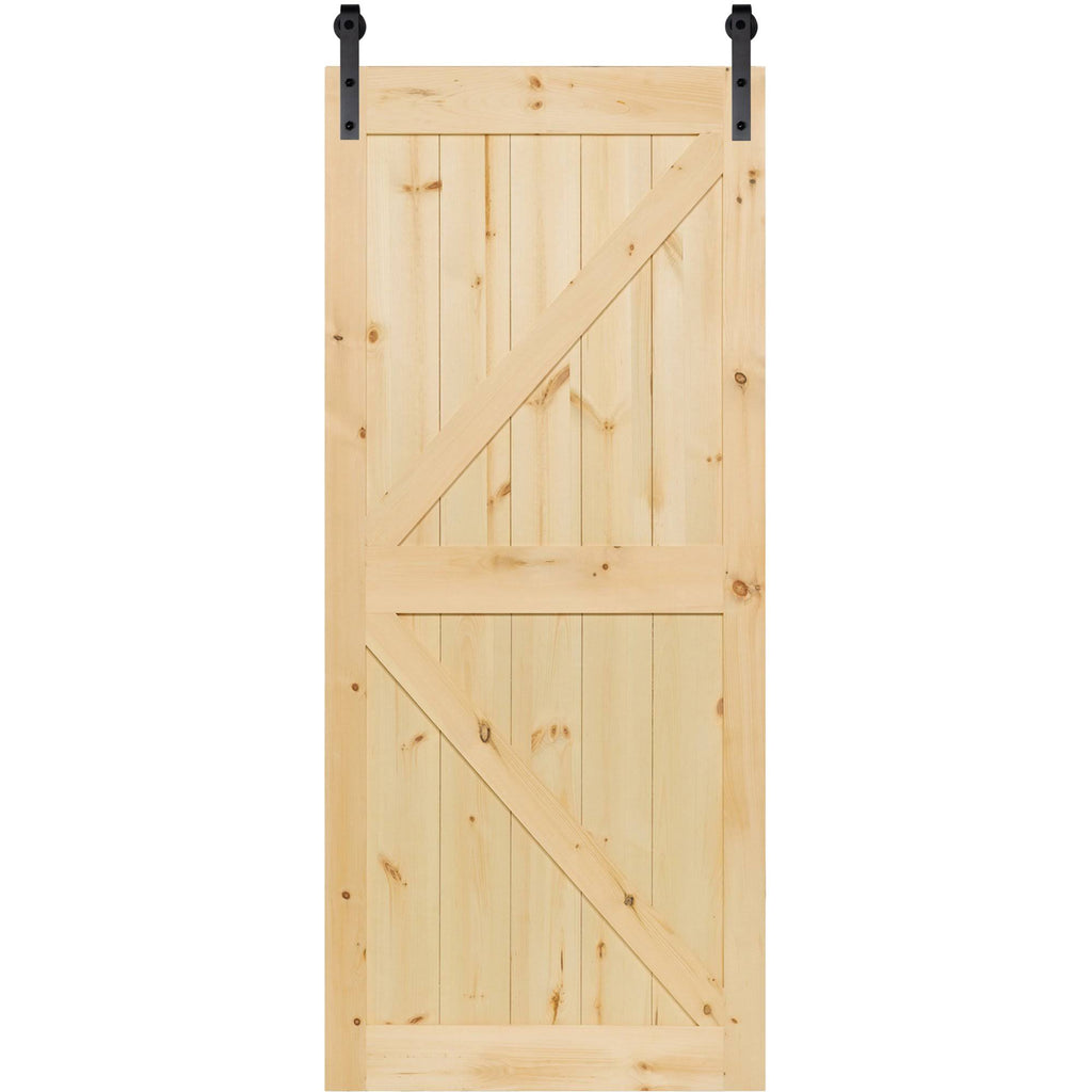 Solid Pine Unfinished Barn Door Slab Q2201