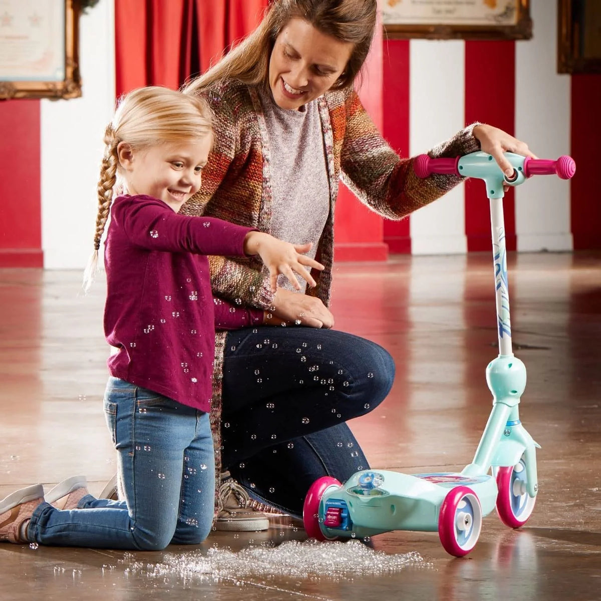 6V 2 in 1 Pink Toy Scooter N6758