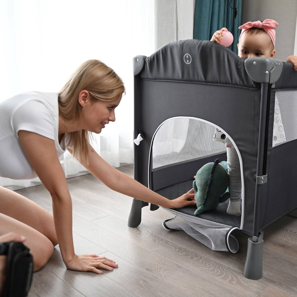 Baby Crib with Mattress Bedside Sleeper B697500