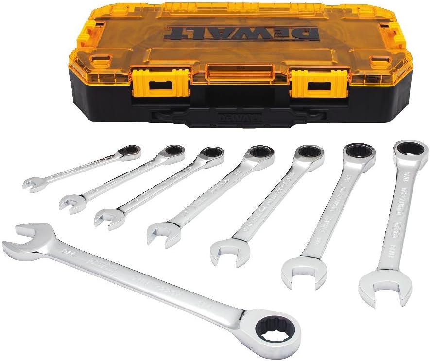 8-Piece Metric Combination Ratcheting Wrench Set O63450