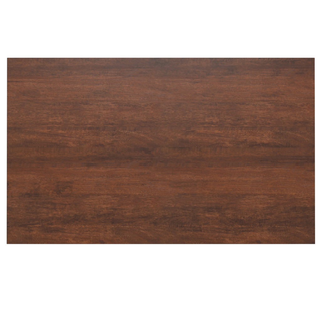 Solid Mango Wood and Metal 66 inch x 40 inch Rectangle Dining Table A646326