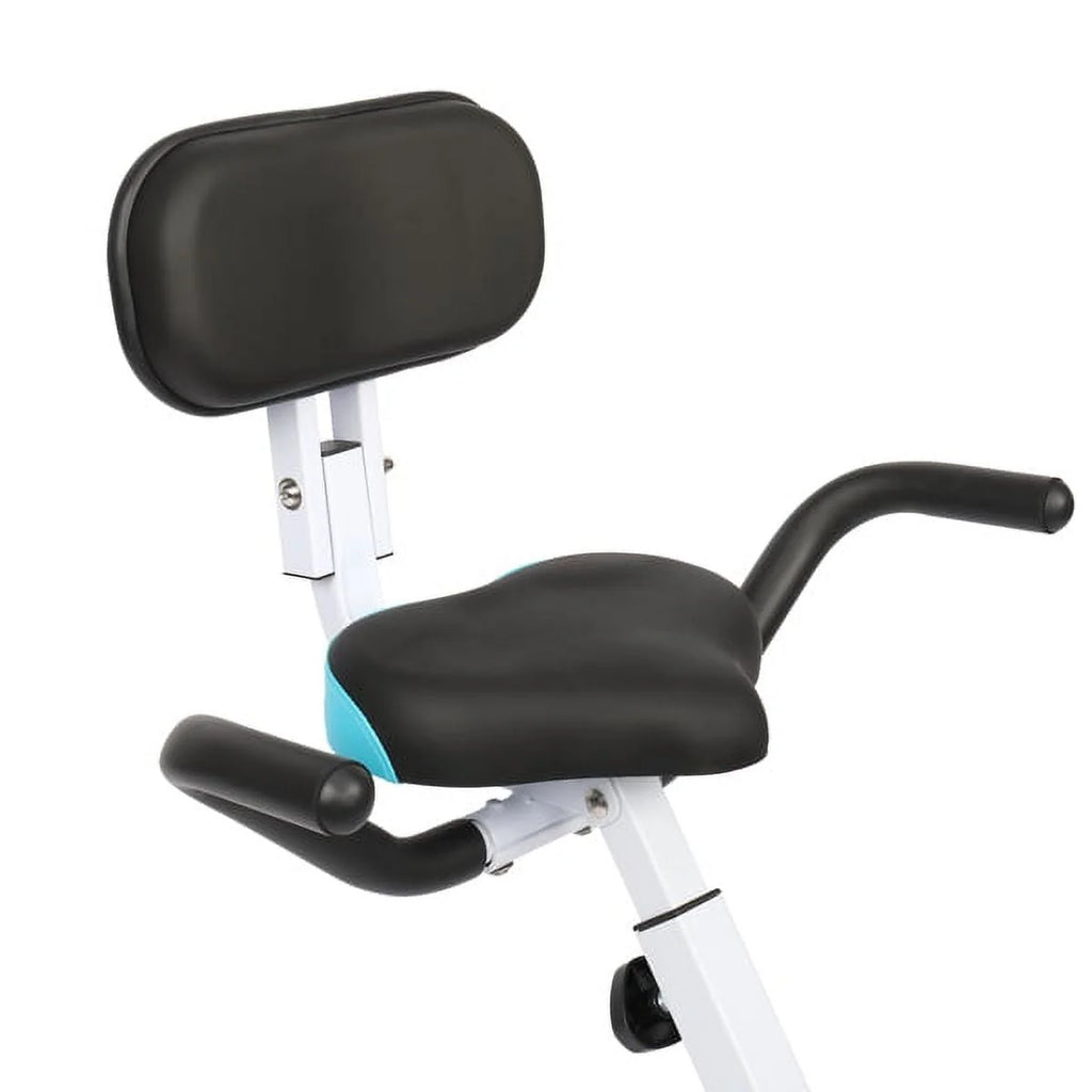 Foldable Indoor Exercise Bike 300LB Capacity 8-Level Magnetic Resistance V447906