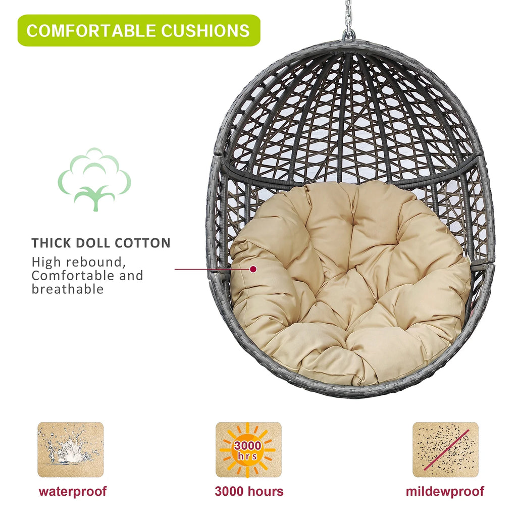 Rattan Egg Swing Chair with Stand Q8305