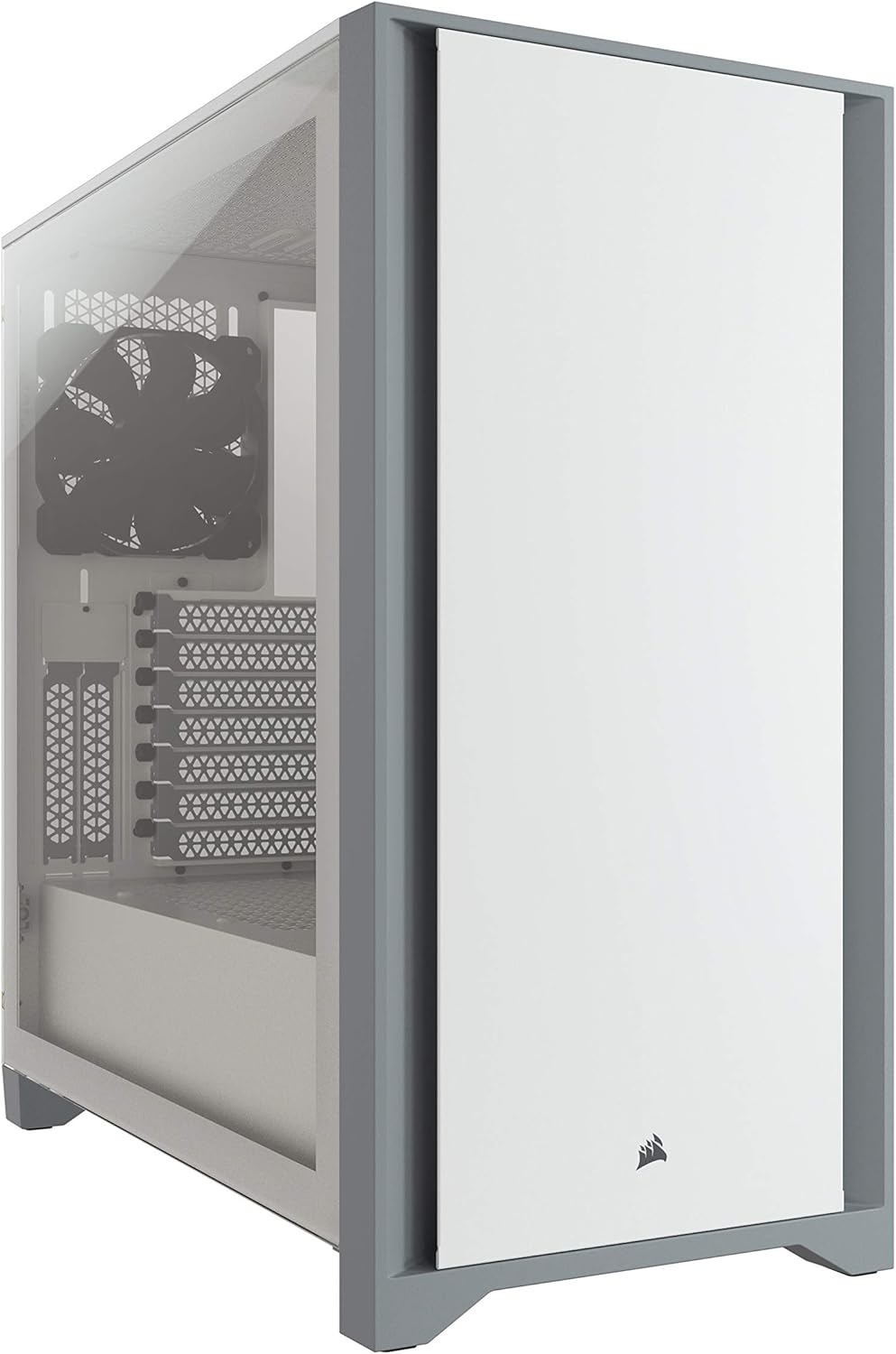 Black Tempered Glass Mid-Tower ATX PC Case J958