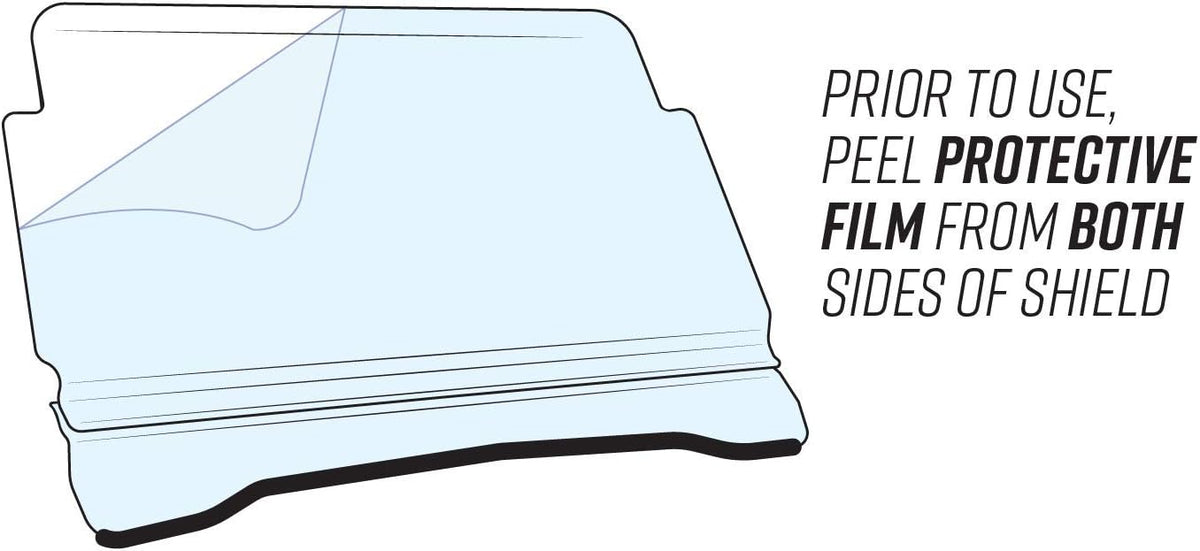 Scratch Resistant Flip Windshield H12862