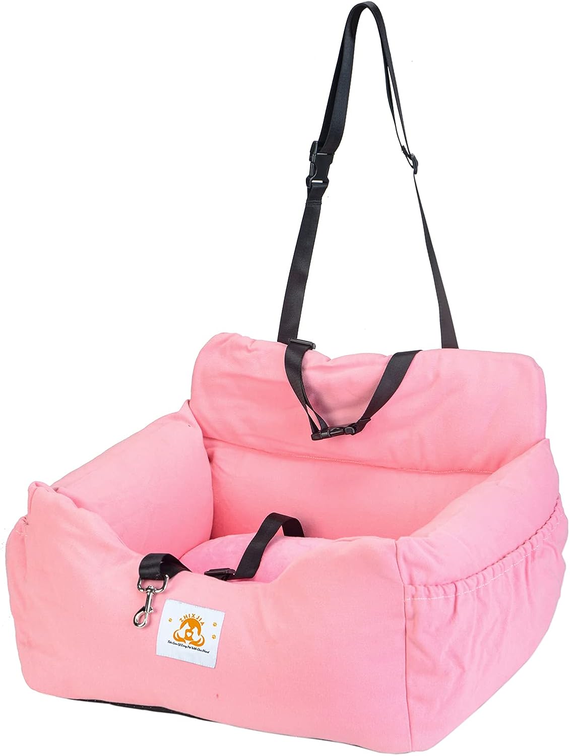 Dog Car Seat with Storage Pocket and Safety Leash S897