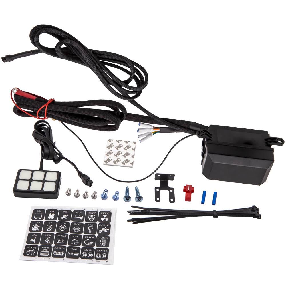 6 Gang Switch Panel LED Light Control System M6180