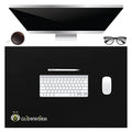 Black Non-Slip Waterproof Pu Leather Desk Pad 23.6in*15.7in S32615