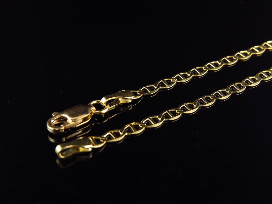 10K Solid Yellow Gold Mariner Style Chain 16-26 Inches M853179