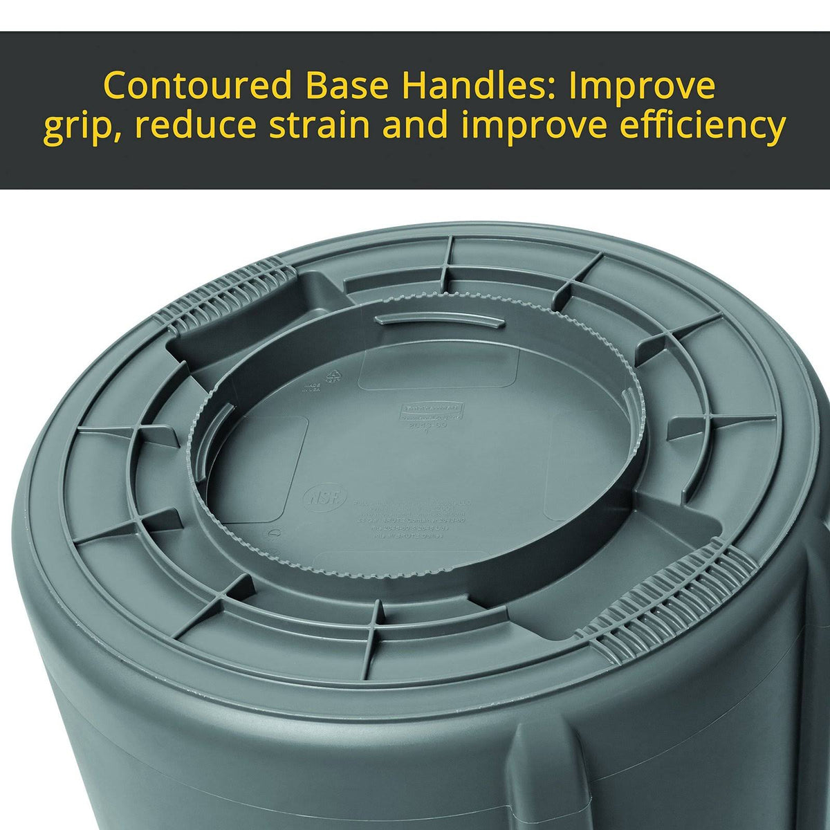 44 Gallon Black Trash Can G19246
