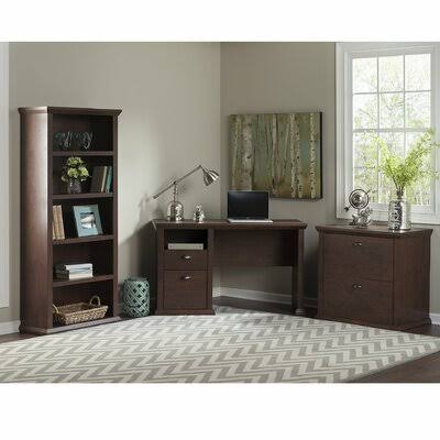 Antique Cherry Rectangular Computer Desk Office Set J465