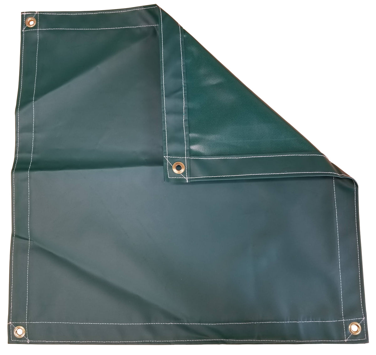 10x10 Forest Green Vinyl Coated Tarp 18 oz. D207
