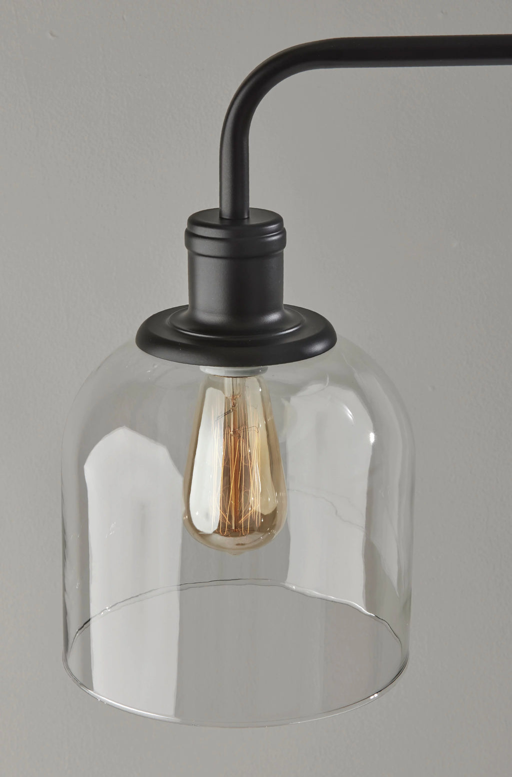 60" 1-Light Black Metal Floor Lamp R37892